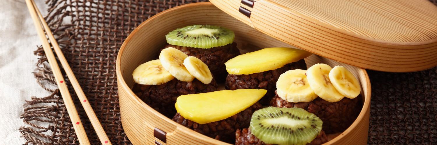 Sushis sucrés choco fruits Sushis sucrés choco fruits