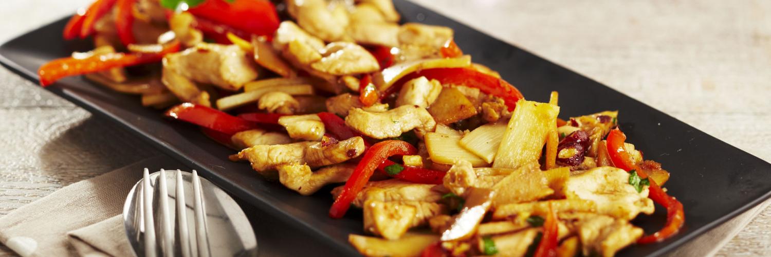 Emince de poulet aux pousses de bambou Emince de poulet aux pousses de bambou