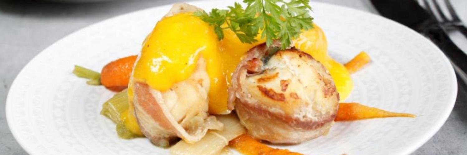 Lotte sauce mangue passion et légumes fondants Lotte sauce mangue passion et légumes fondants
