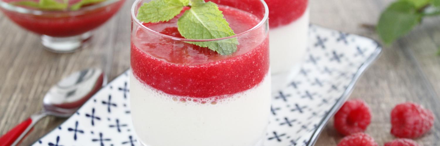 Panna cotta framboises Panna cotta framboises