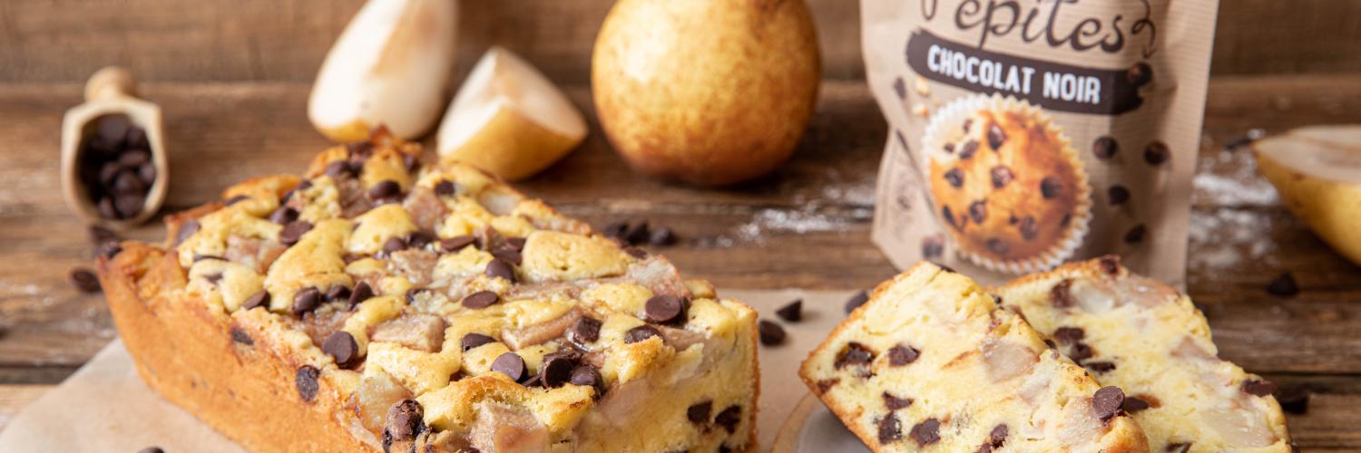 Gâteau poires & pépites Gâteau poires & pépites