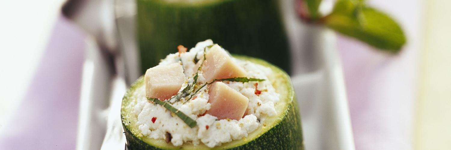 Courgettes farcies jambon et ricotta Courgettes farcies jambon et ricotta