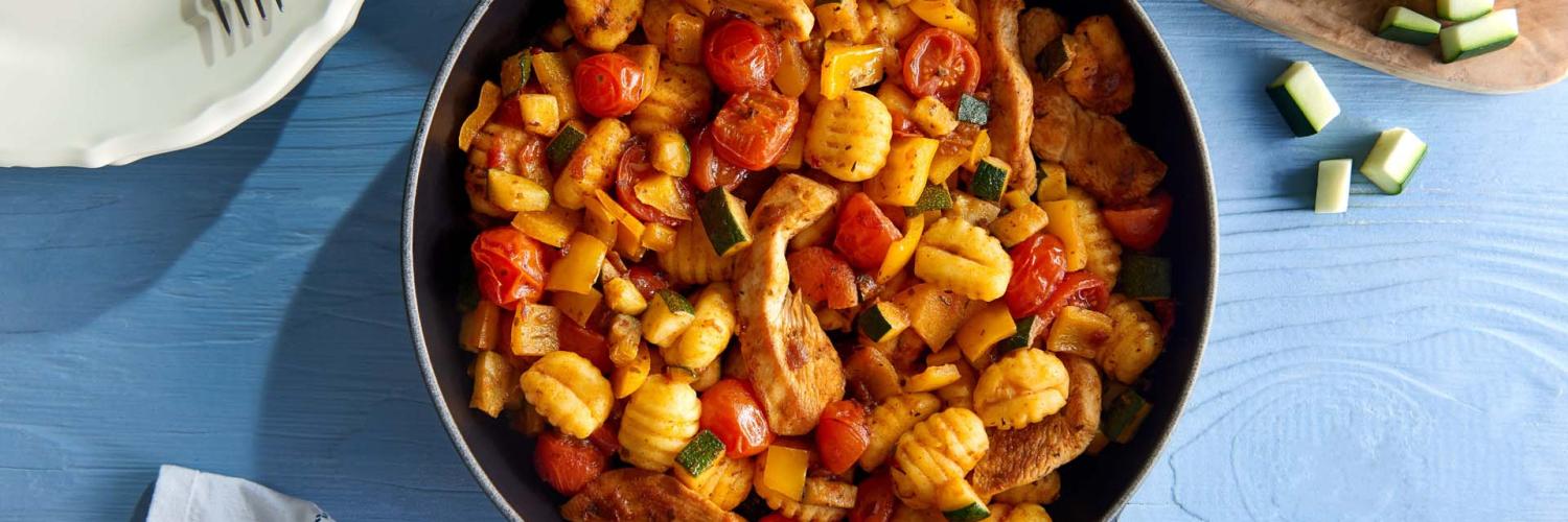 Poêlée de gnocchi à la mediteranéenne Poêlée de gnocchi à la mediteranéenne