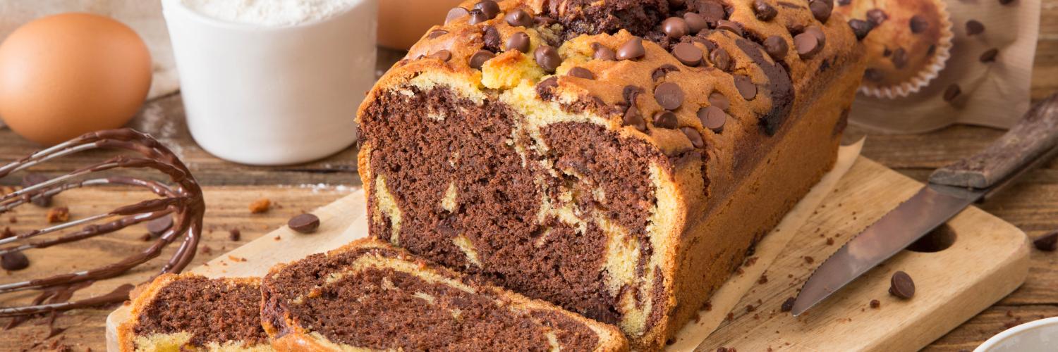 cake marbré aux pépites de chocolat cake marbré aux pépites de chocolat