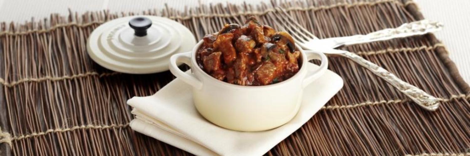 Saute d'agneau a la forestiere Saute d'agneau a la forestiere