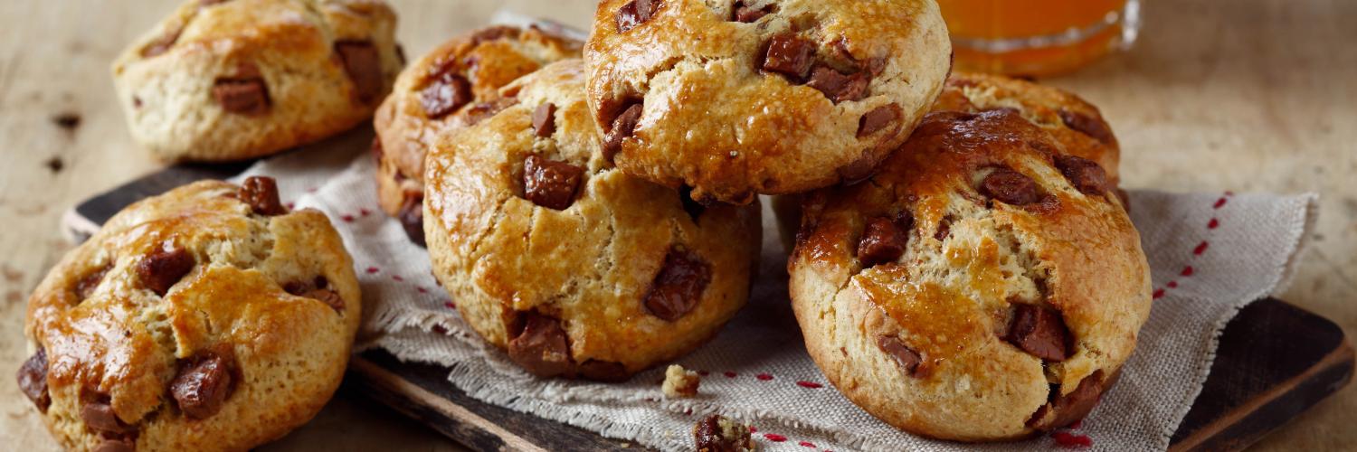 Scones aux pépites de chocolat praliné Scones aux pépites de chocolat praliné