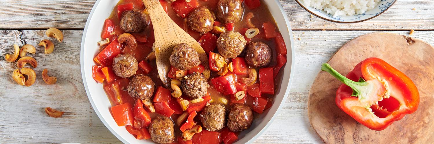 Boulettes de boeuf et riz façon thaï Boulettes de boeuf et riz façon thaï