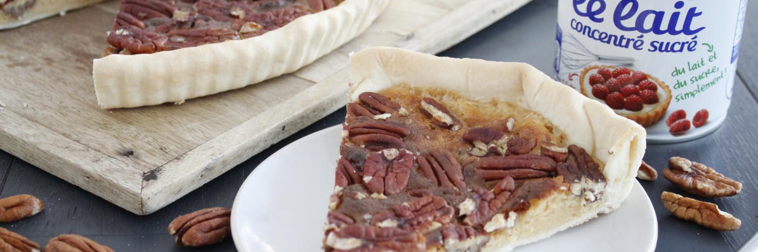Tarte aux noix et lait concentré sucré Tarte aux noix et lait concentré sucré