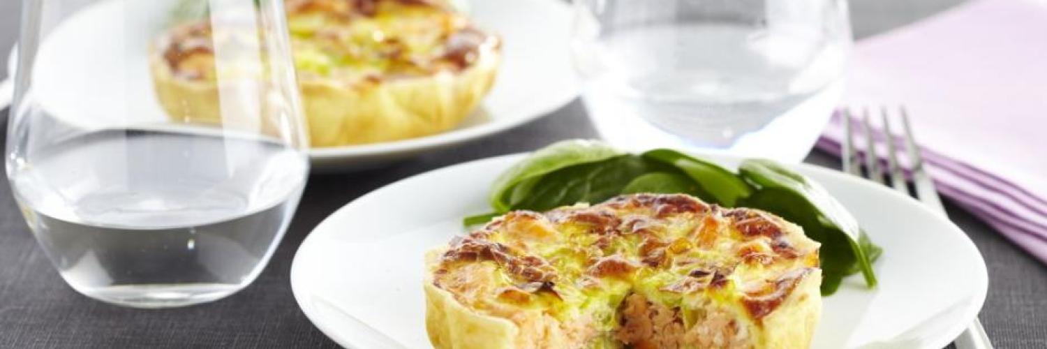 Quiche au saumon Quiche au saumon