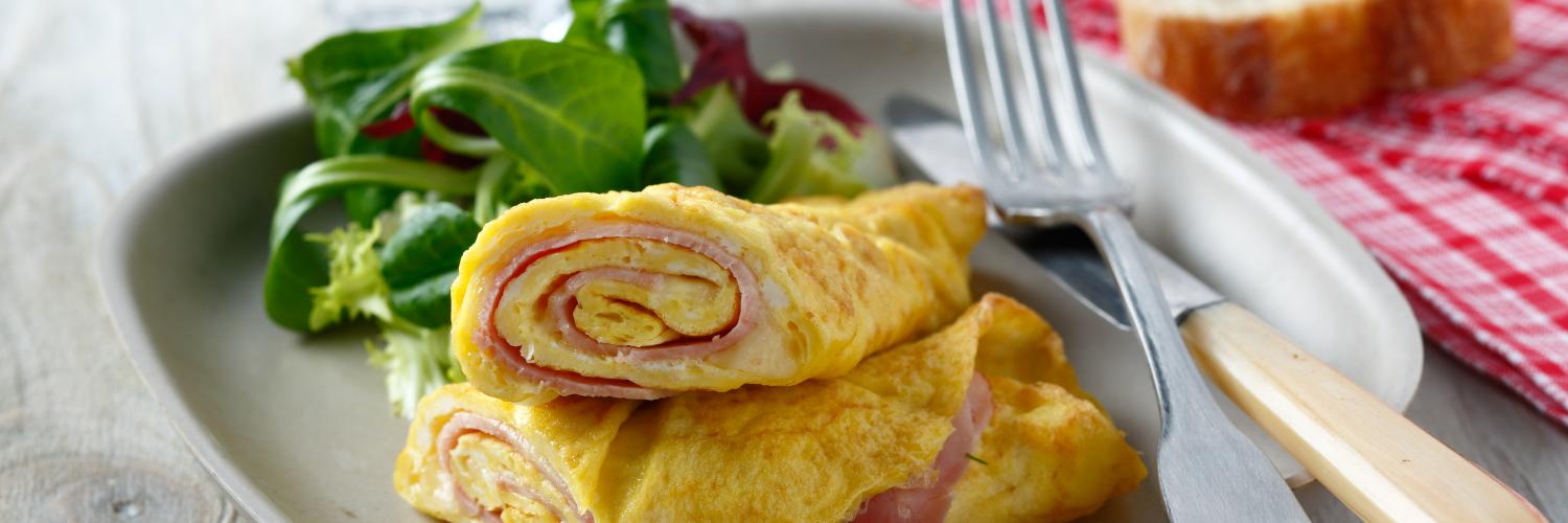 Omelette roulee Omelette roulee