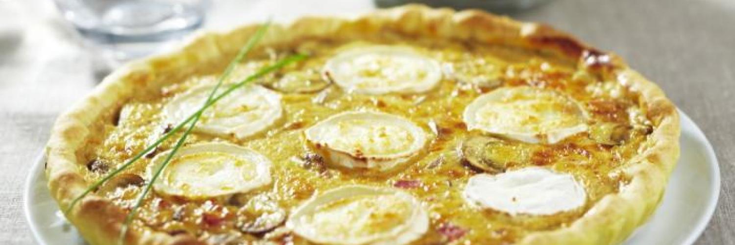 Quiche lorraine au chèvre Quiche lorraine au chèvre