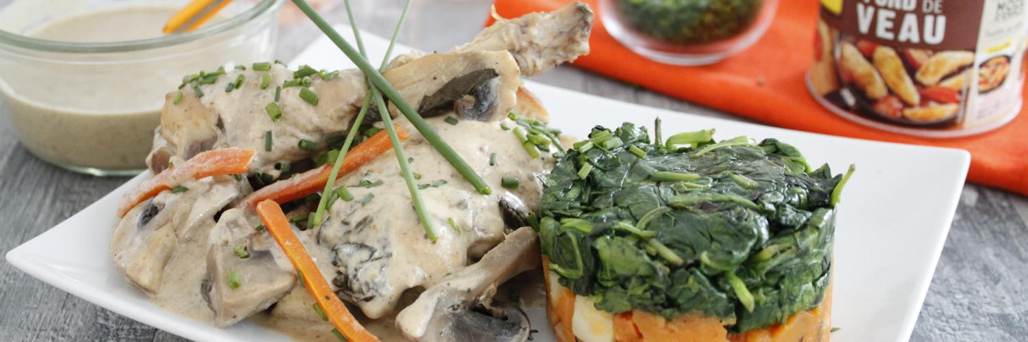 Lapin sauce champignons Lapin sauce champignons