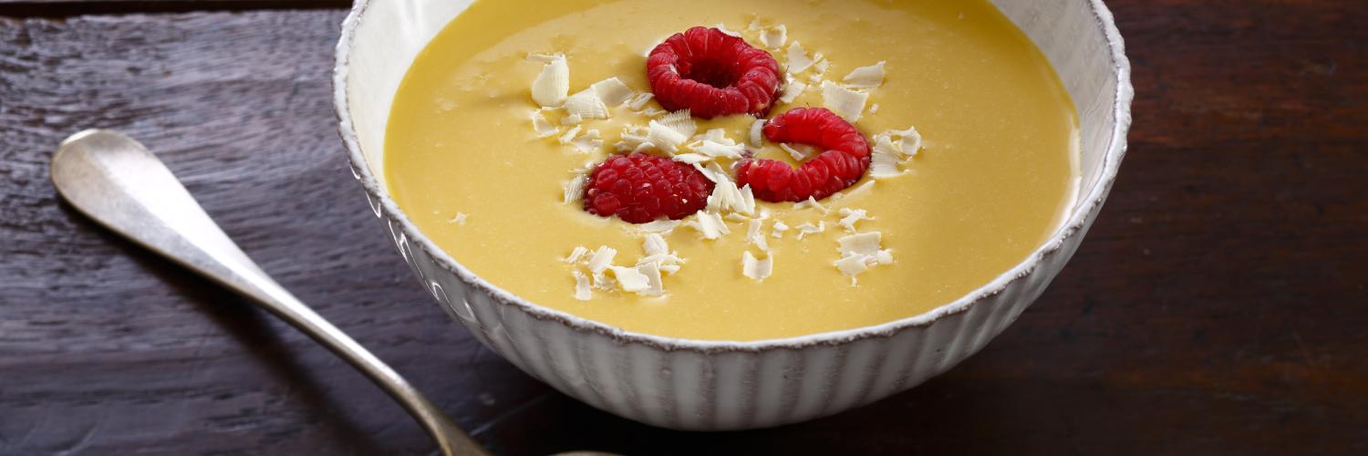 Soupe de chocolat blanc passion Soupe de chocolat blanc passion