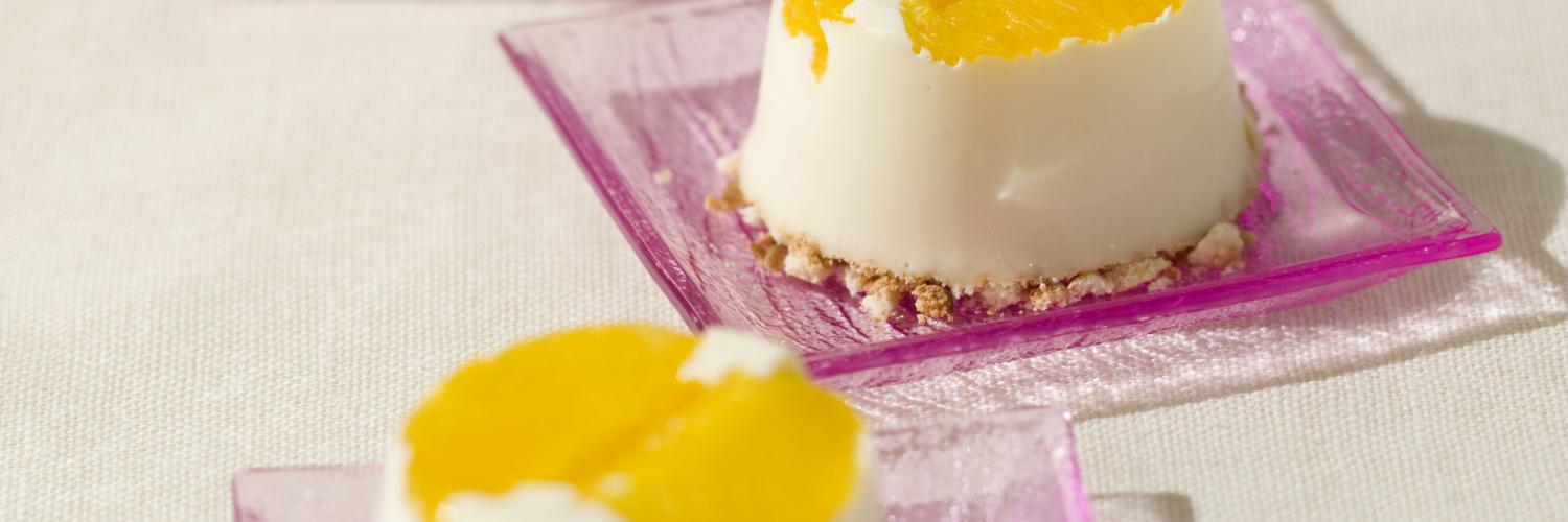 Bavarois orange chocolat blanc Bavarois orange chocolat blanc