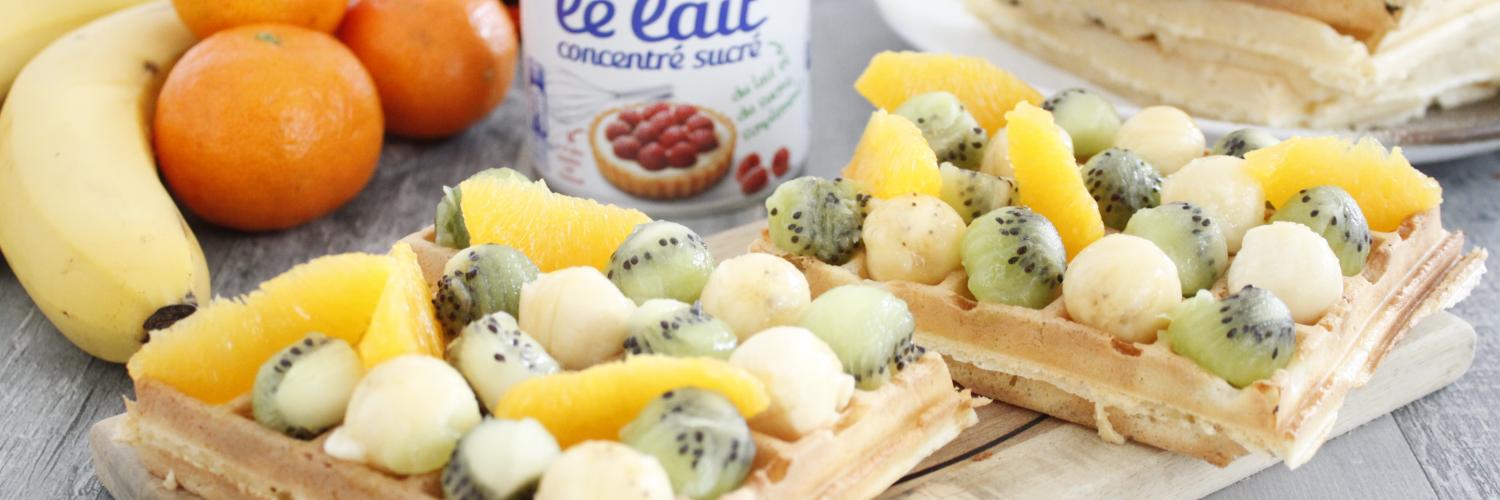 Gaufres aux fruits Gaufres aux fruits
