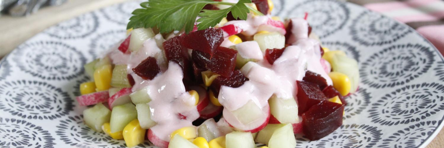Salade croquante multicolore Salade croquante multicolore