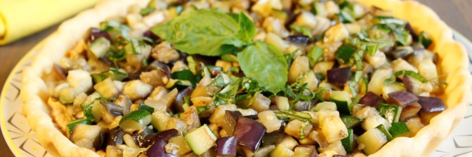 Tarte froide aux légumes grillés Tarte froide aux légumes grillés
