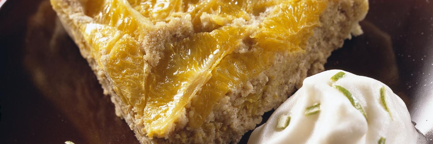 Tatin a l'orange et sa mousse d'ananas Tatin a l'orange et sa mousse d'ananas
