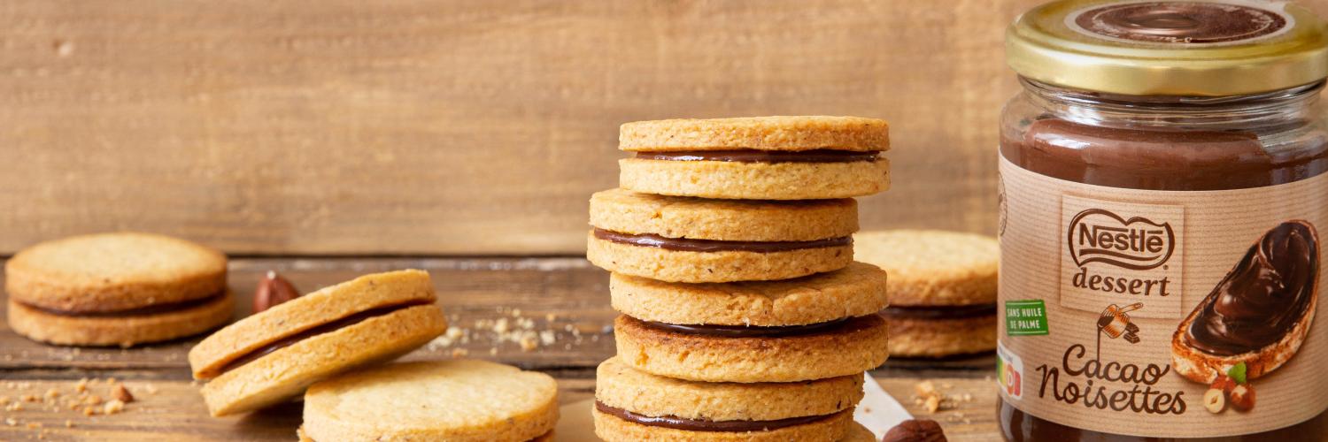 Sablés à la pâte à tartiner Sablés à la pâte à tartiner