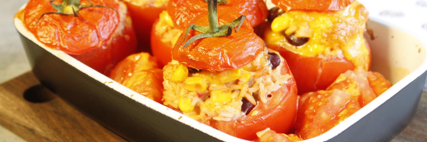 Tomates farcies façon chili à la mexicaine Tomates farcies façon chili à la mexicaine