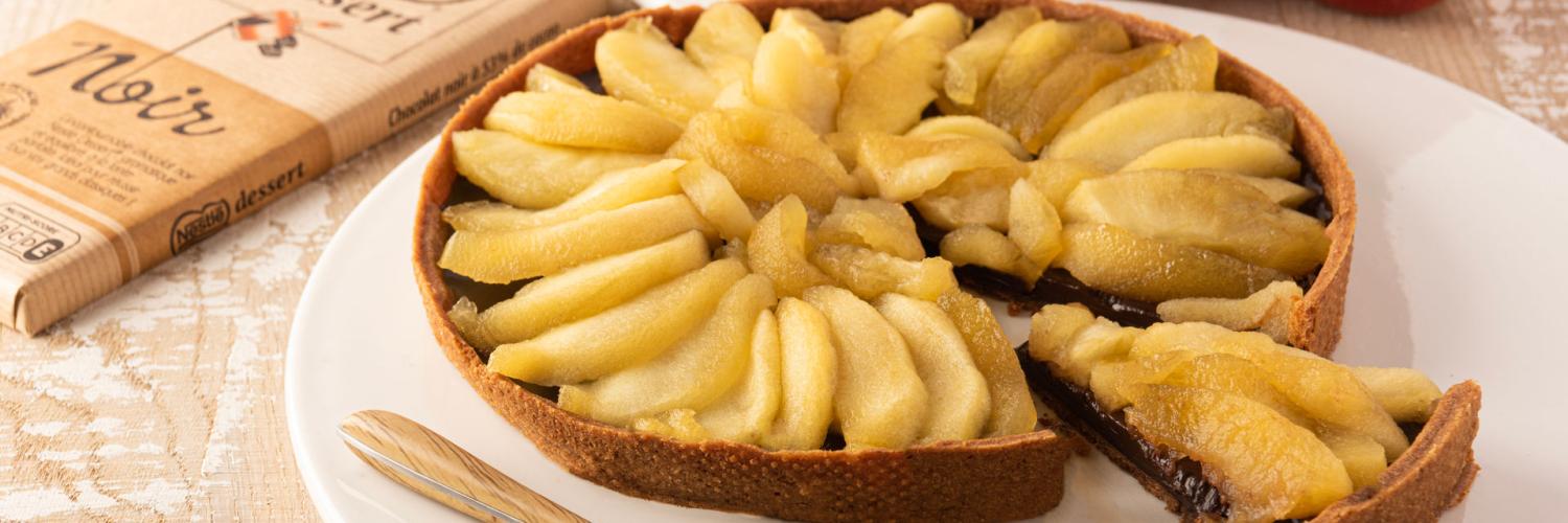tarte aux pommes et chocolat tarte aux pommes et chocolat