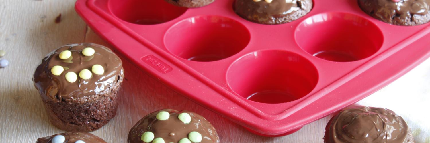 Muffins aux deux chocolats et Smarties Muffins aux deux chocolats et Smarties