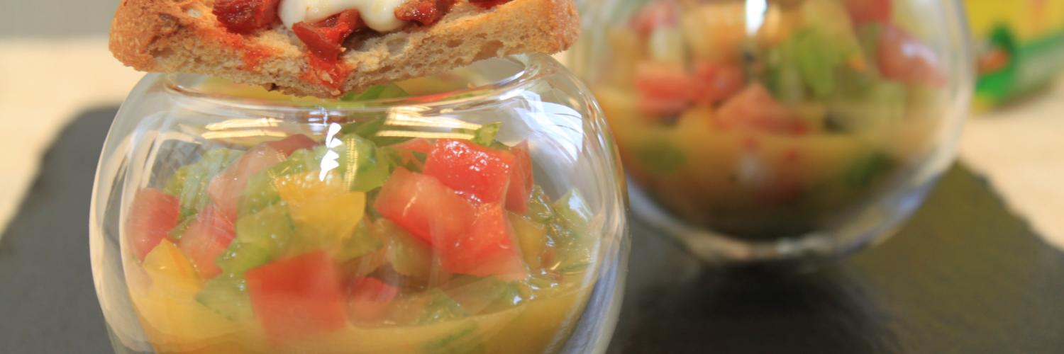 Tartare de 3 tomates Tartare de 3 tomates