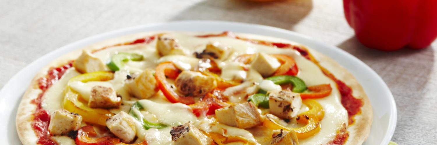 Pizza poulet et poivrons grilles Pizza poulet et poivrons grilles
