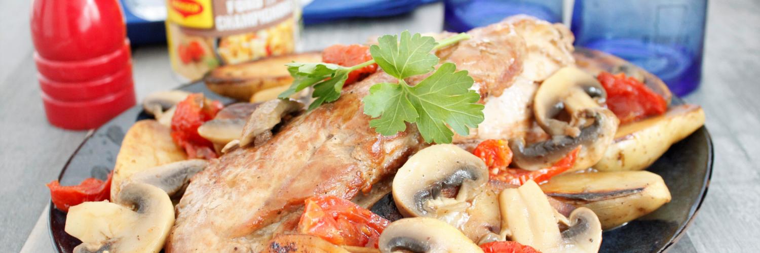 Filet mignon aux rattes sauce champignons Filet mignon aux rattes sauce champignons