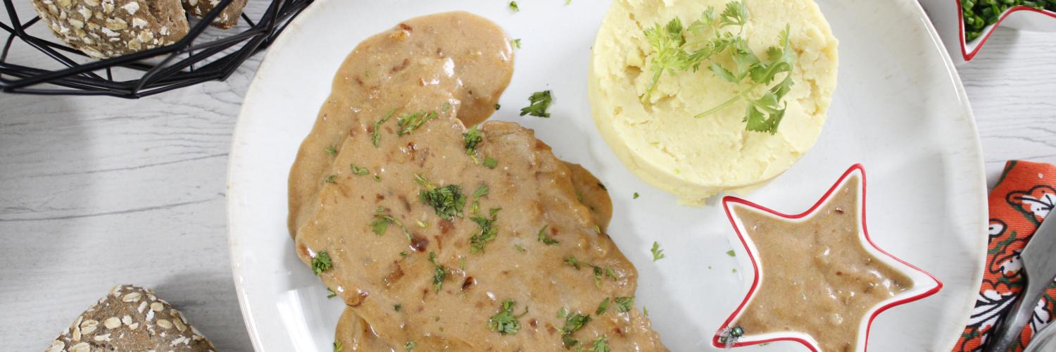 Escalopes de veau à la moutarde à l'ancienne Escalopes de veau à la moutarde à l'ancienne
