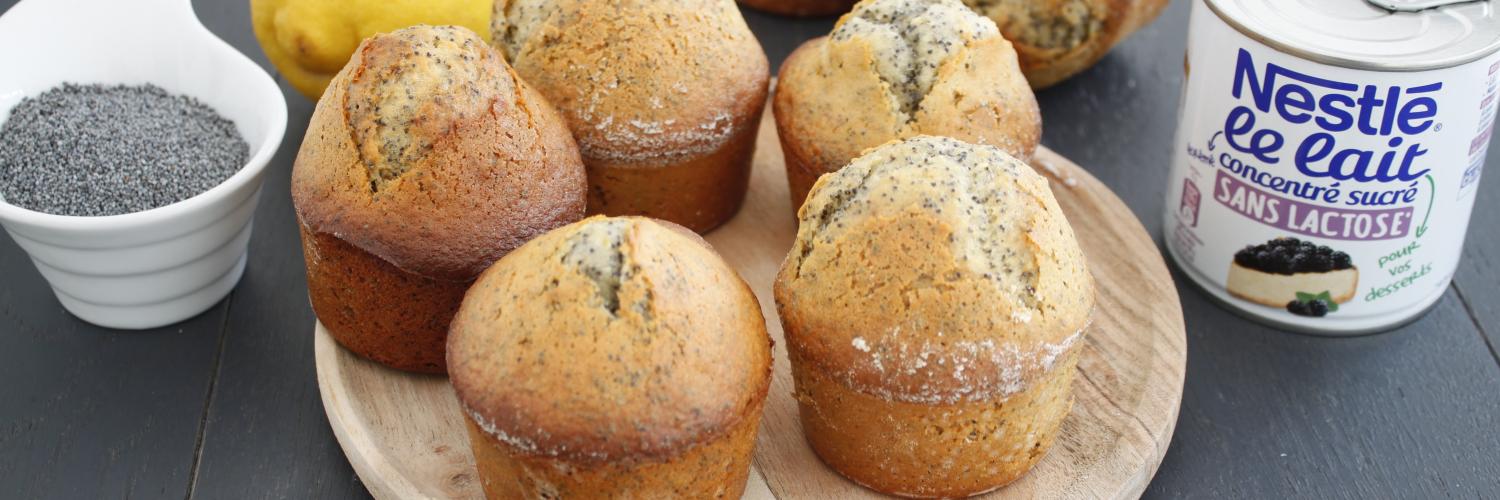 Muffins Citron pavot sans lactose Muffins Citron pavot sans lactose
