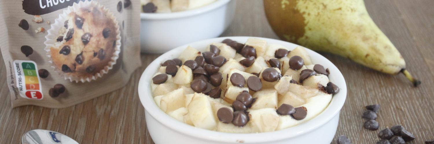 Flan au fromage blanc pore et pépites de chocolat Flan au fromage blanc pore et pépites de chocolat