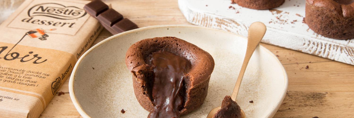 Coeurs coulants au chocolat Nestlé Dessert Coeurs coulants au chocolat Nestlé Dessert