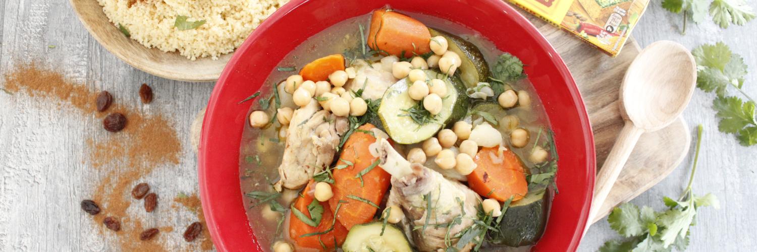 Couscous de poulet aux épices Couscous de poulet aux épices