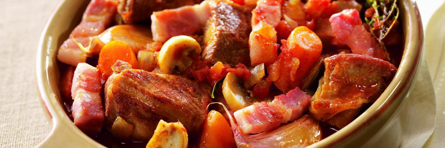 Veau marengo aux lardons Veau marengo aux lardons