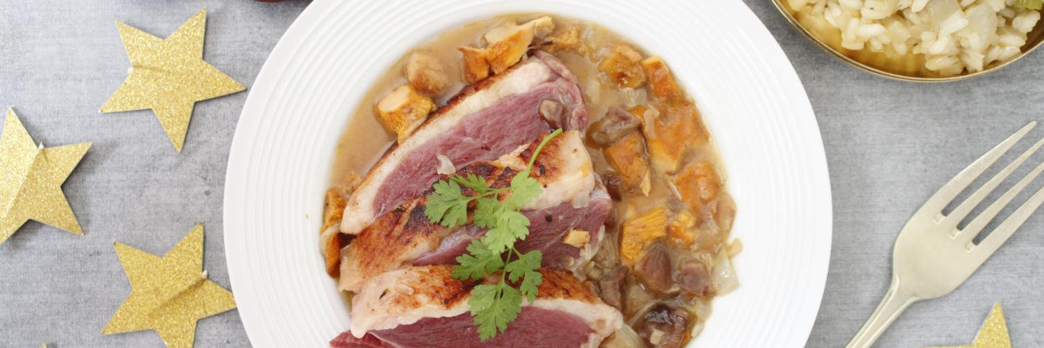 Magret de canard risotto Magret de canard risotto