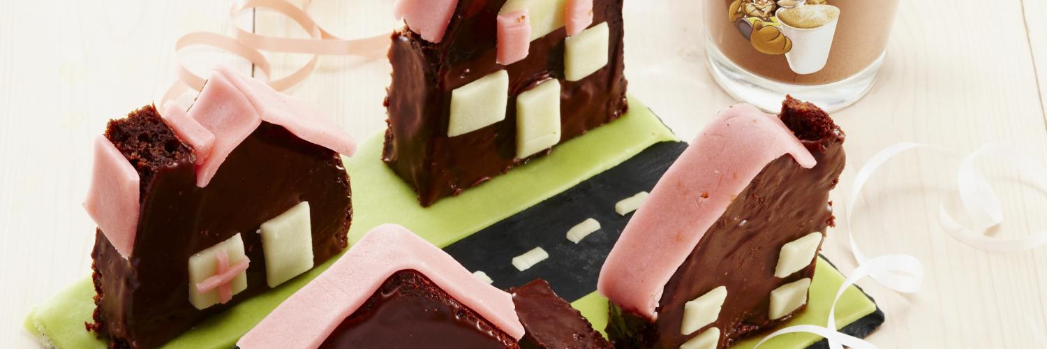 Mini maisons tout chocolat Mini maisons tout chocolat