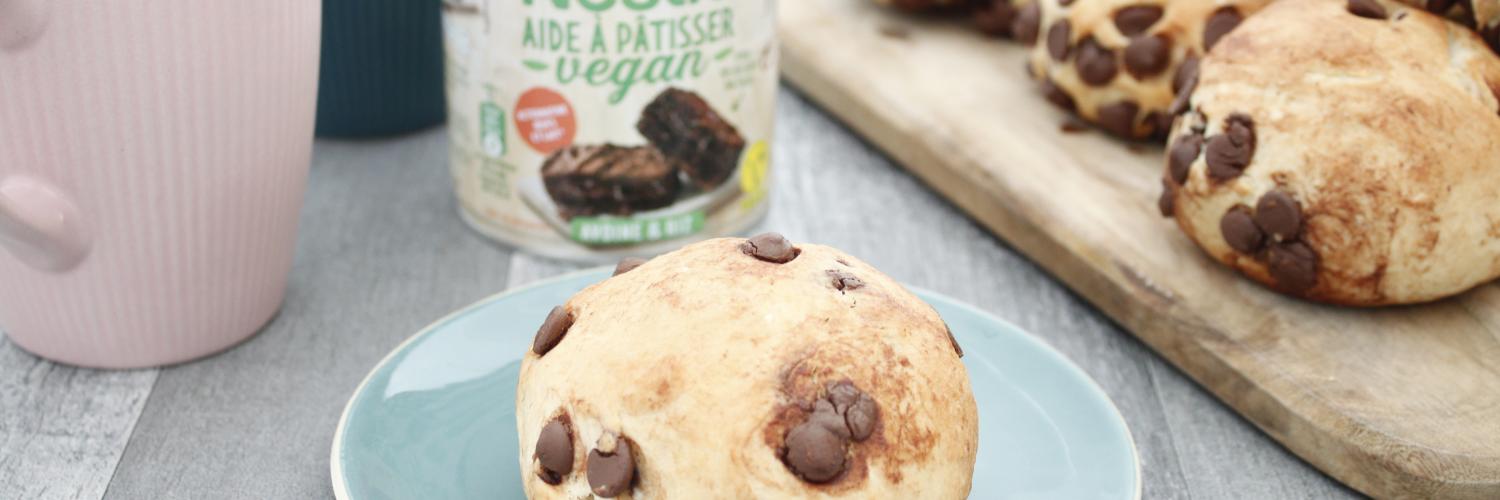 Brioche vegan aux pépites de chocolat Brioche vegan aux pépites de chocolat
