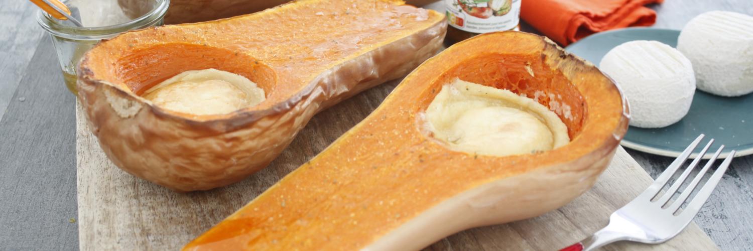 Butternut farci chèvre miel Butternut farci chèvre miel