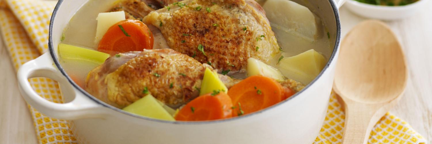 Mijoté de légumes d’hiver et poulet rôti Mijoté de légumes d’hiver et poulet rôti