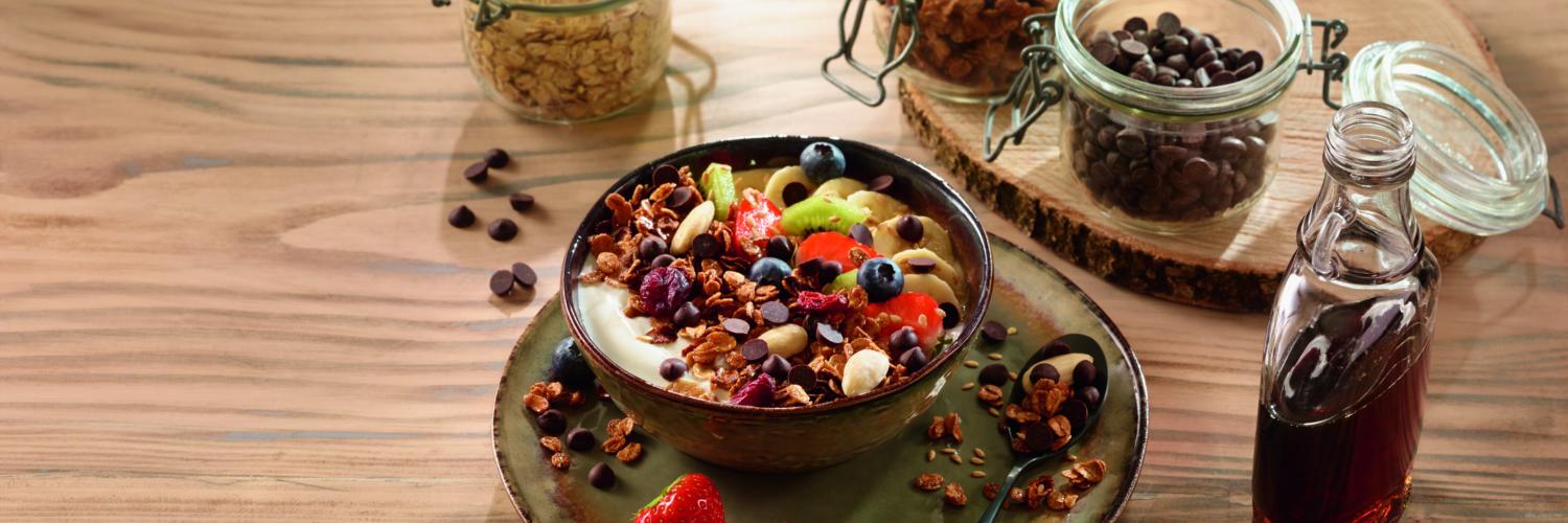 Granola aux fruits et pépites de chocolat Granola aux fruits et pépites de chocolat