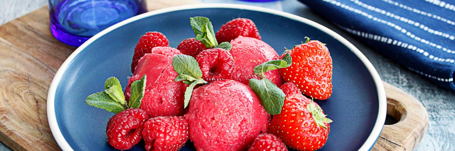 Glace fruits rouges Glace fruits rouges