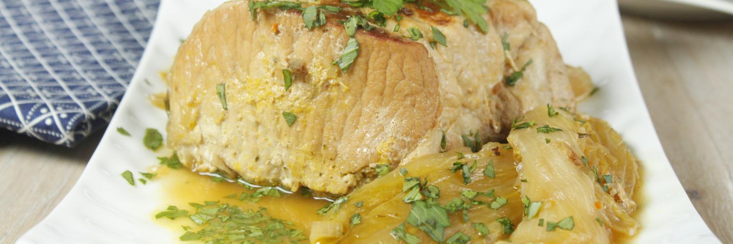 Rôti de porc aux endives caramélisées à l'orange Cookeo Rôti de porc aux endives caramélisées à l'orange Cookeo