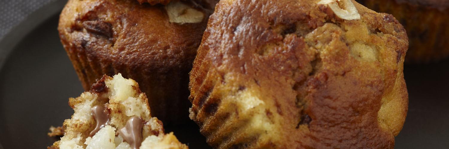 Muffins au pépites de pralin et poire Muffins au pépites de pralin et poire