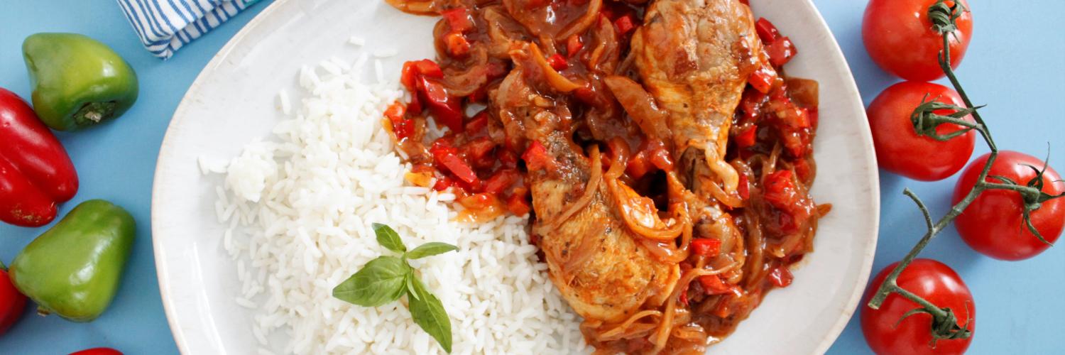Poulet basquaise traditionnel Poulet basquaise traditionnel