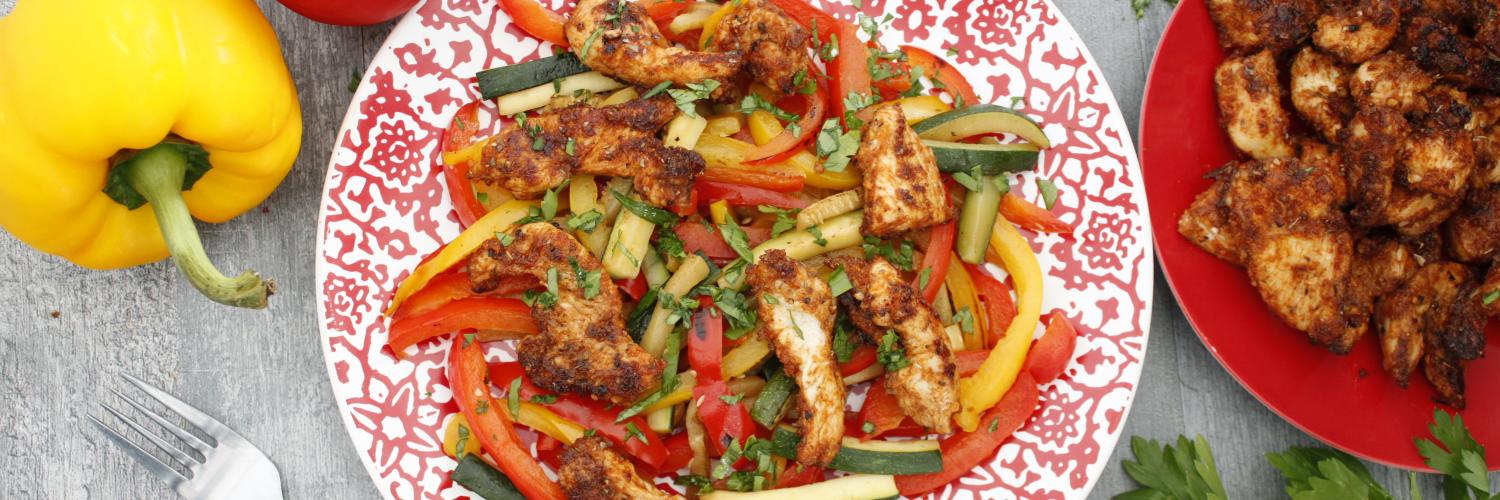 Shawarma de poulet et légumes du soleil Shawarma de poulet et légumes du soleil