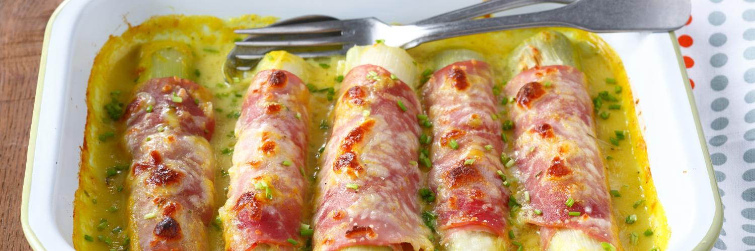 Poireaux au jambon et curry Poireaux au jambon et curry