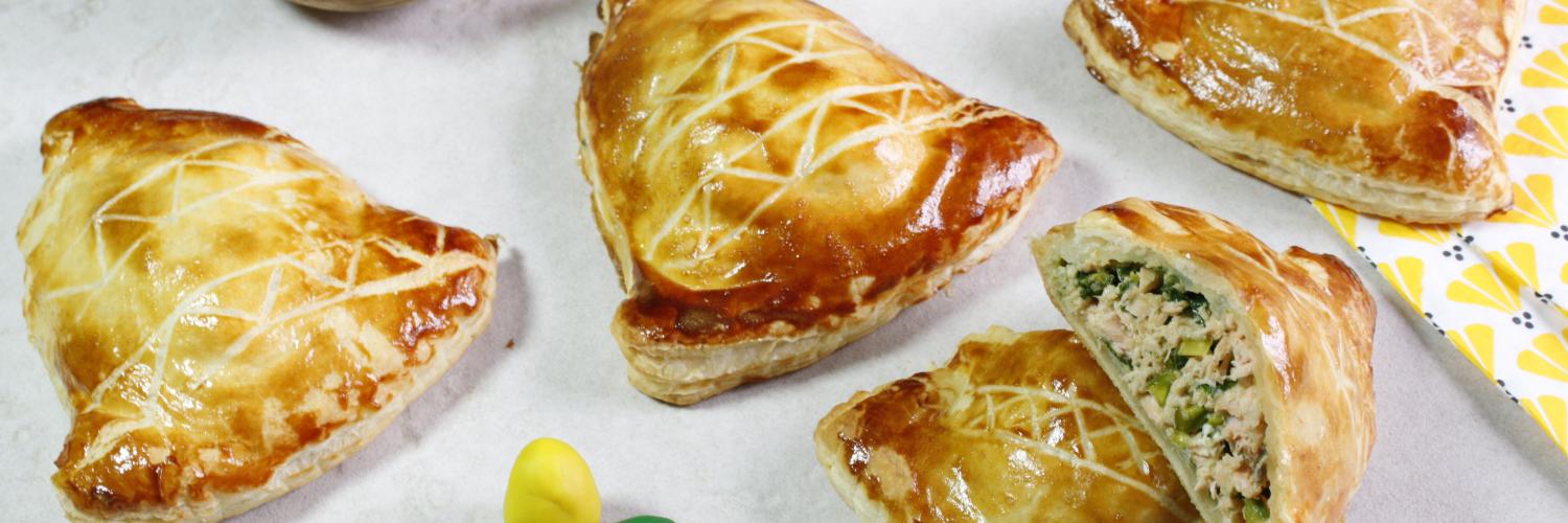 Tourte au saumon en cloche de Pâques Tourte au saumon en cloche de Pâques