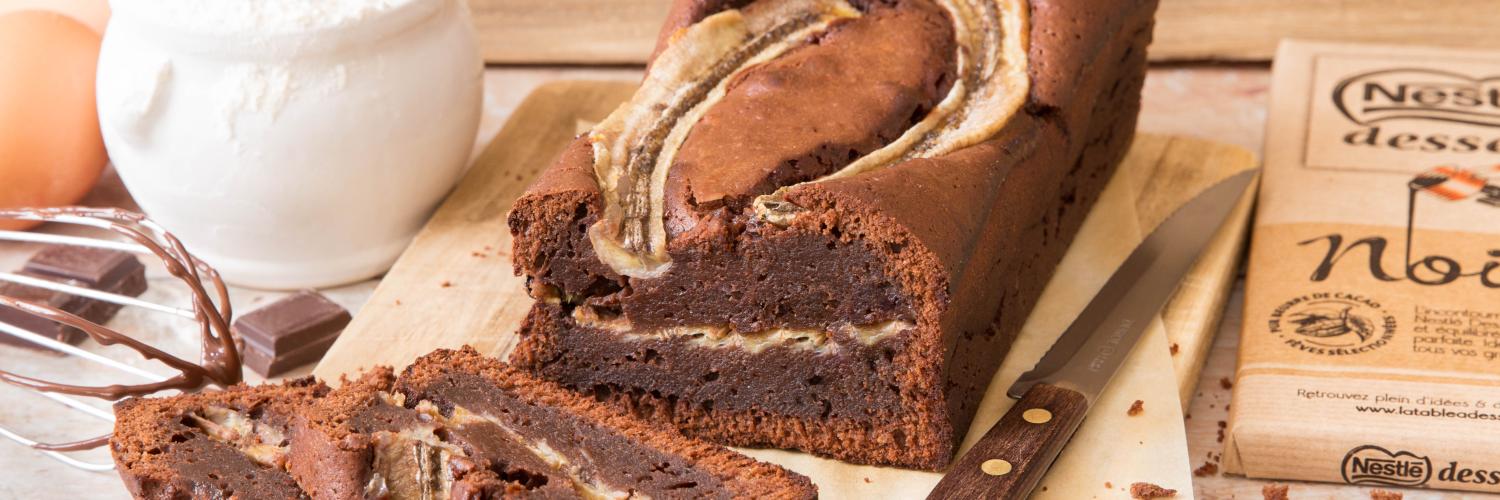 Gâteau au chocolat et à la banane Gâteau au chocolat et à la banane
