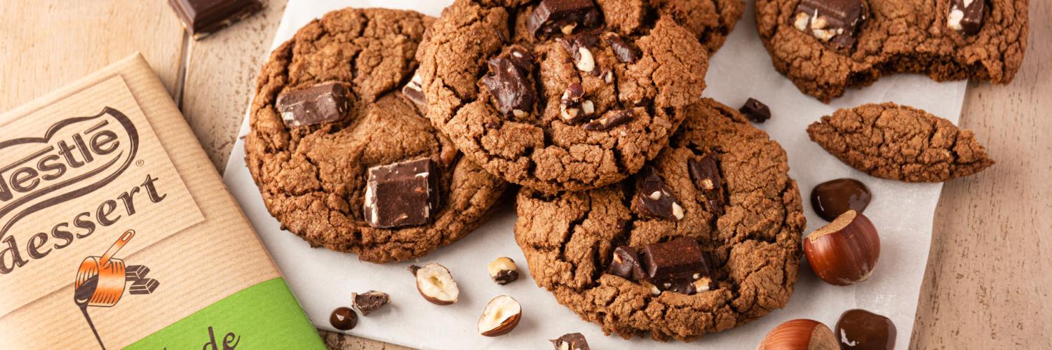 Cookies au chocolat éclats de noisettes Cookies au chocolat éclats de noisettes